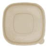 flat fiber lid for square bowls