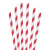 red striped paper straw 5.75"