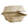 clamshell fiber container
