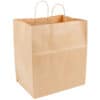 paper rope bag with handles 14X10X16