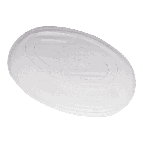 PLA lid for fiber burrito bowls