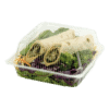 7x7x3 clear clamshell compostable