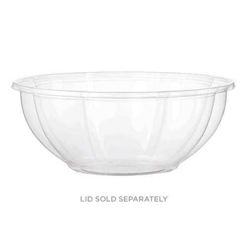 24oz clear salad bowl compostable