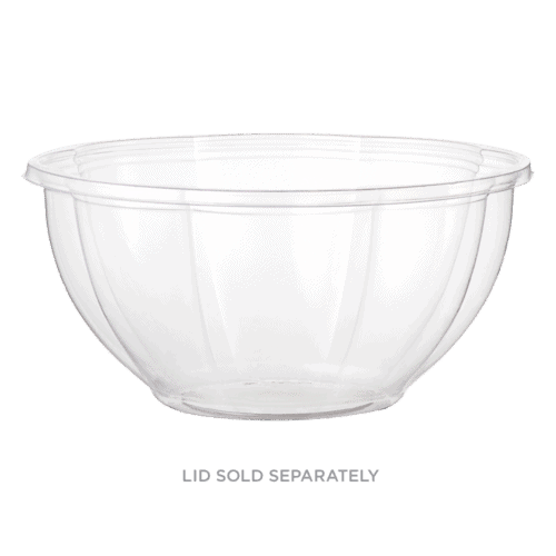 32oz clear salad bowl compostable