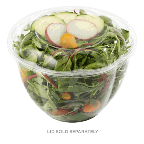 48oz salad bowl clear compostable
