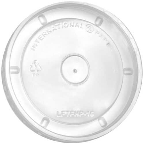 Flat PP Lid - fits 8-16 oz Paper Soup Containers (1000/case)