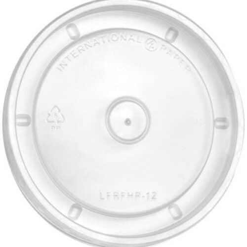 Flat PP Lid - fits 12 oz Paper Deli Containers (1000/case)