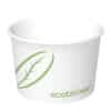 12 oz Compostable Paper Deli Container, White - Eco-pliant