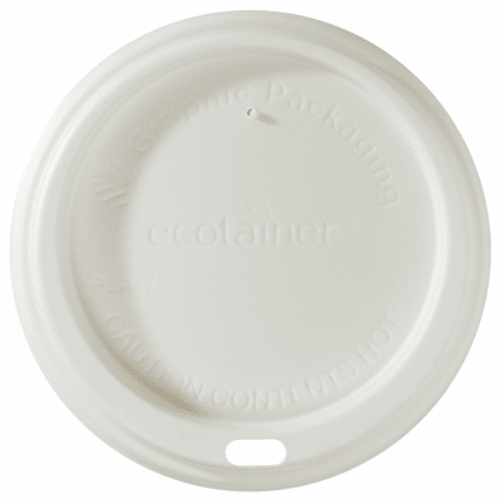 PLA Lid - fits 10-20 oz Paper Hot Cups (1200/case)