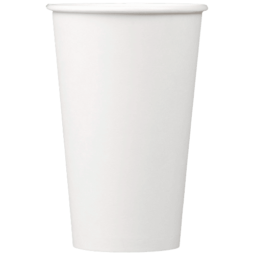 16 oz Paper Hot Cup, White (1000/case)