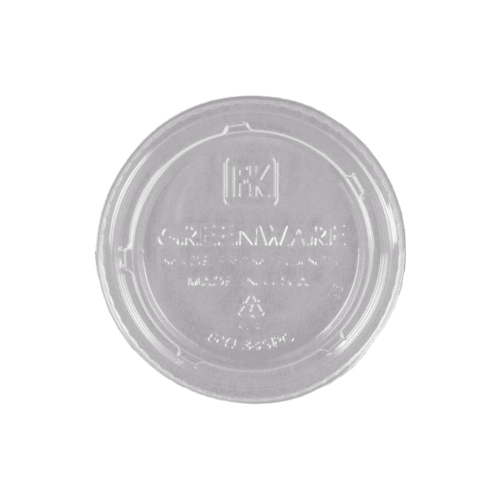 Clear PLA Lid - fits 4 oz Clear Portion Cup (2000/case)