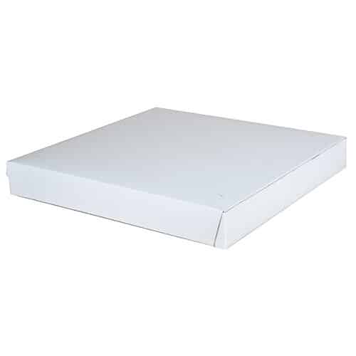 14" Clay Coated Pizza Box, White (100/bundle)