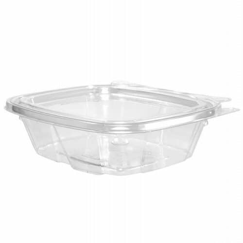 8 oz PET Rectangle Deli Container with Lid (200/case)