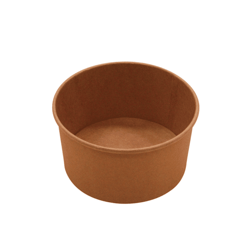 16 oz Kraft Paper Salad Bowl (300/case) - Eco-pliant