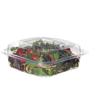 Biodegradable fiber clamshell containers