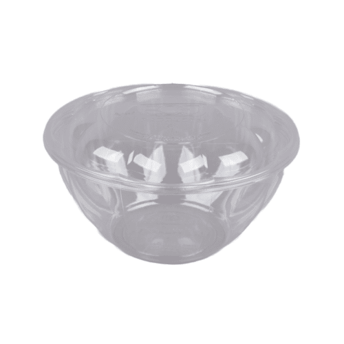 32 oz Clear Salad Bowl and Lid Combo Kit (150 combos/case)