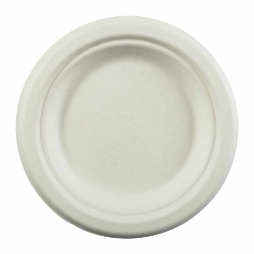 6″ Round Fiber Plate (1000/case) - Eco-pliant