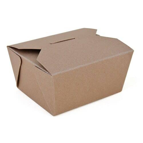 #1 Paper Folded Carton, Brown Kraft (450/CS) - Eco-pliant