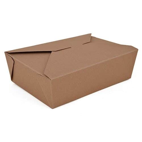 #3 Paper Folded Carton, Brown Kraft (200/CS) - Eco-pliant