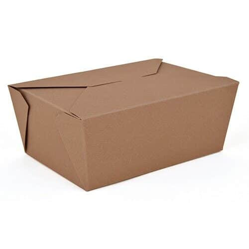 #4 Paper Folded Carton, Brown Kraft (160/CS) - Eco-pliant