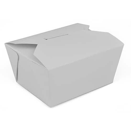 #1 Paper Folded Carton, White (450/CS) - Eco-pliant