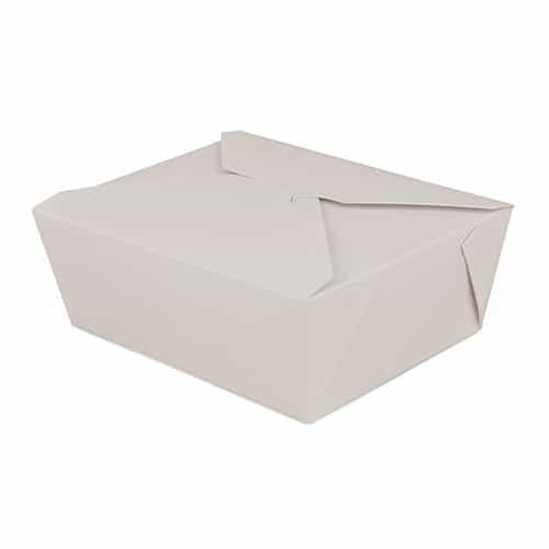 #8 Paper Folded Carton, White (300/CS) - Eco-pliant