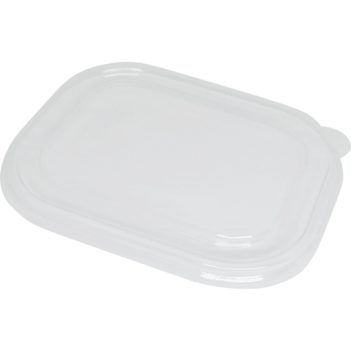 Lid PLA, 20-48oz Fiber Boxes, Flat, Clear, 400 case