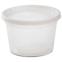 16 oz PP Soup Container with Lid (240/case) - Eco-pliant