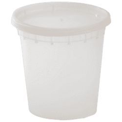 24 oz PP Soup Container with Lid (240/case) - Eco-pliant