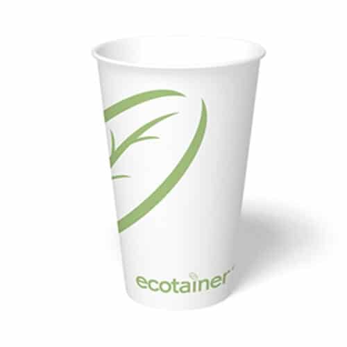 16 oz Compostable Paper Hot Cup (1000/case) - Eco-pliant