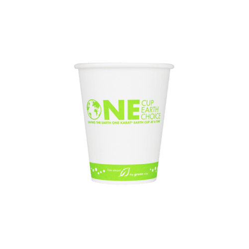 8 oz Compostable Paper Hot Cup, 1000 case