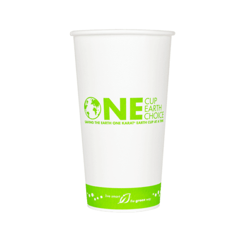 20 oz Compostable Paper Hot Cup (600/case) - Eco-pliant