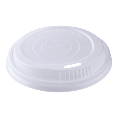 Lid PLA, 10-20 oz Hot Cups, White, 1000 case