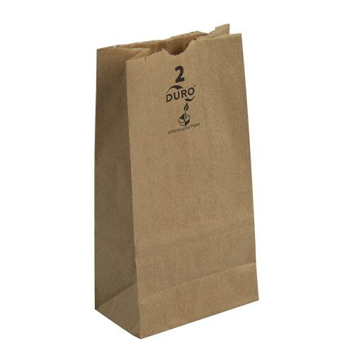 4 5/16" x 2 7/16" x 7 7/8" Kraft Paper Bag (500/case)