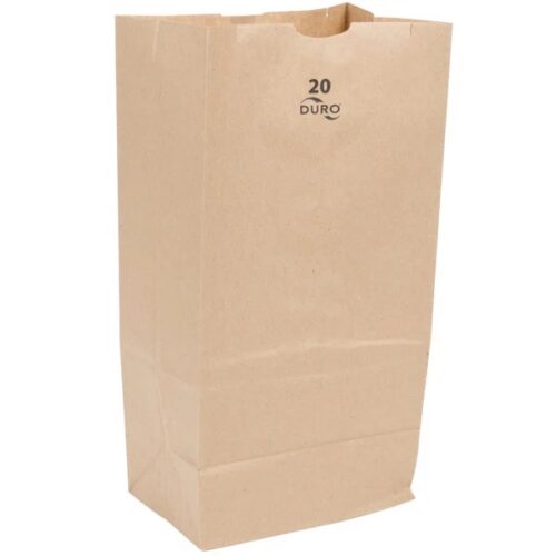 8 1/4" x 5 5/16" x 16 1/8" Kraft Paper Bag (500/case)