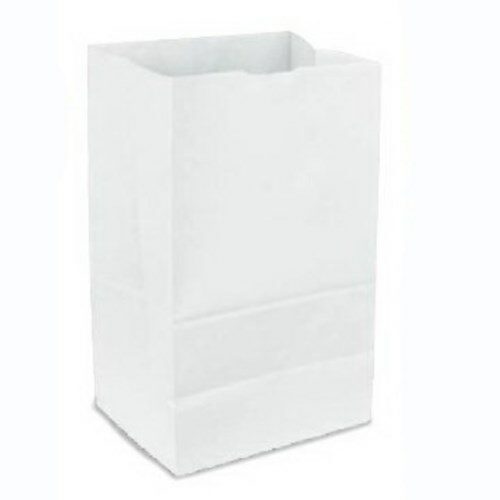 4 5/16" x 2 7/16" x 7 7/8" White Paper Bag (500/case)