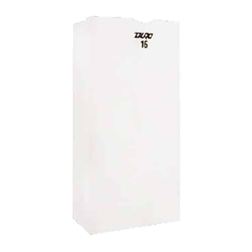 7 3/4" x 4 13/16" x 16" White Paper Bag (500/case)