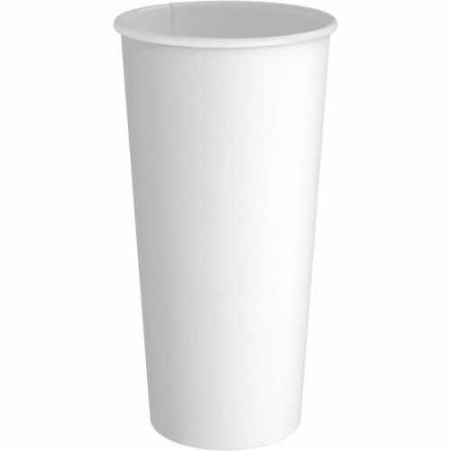 24 oz Paper Hot Cup, White (500/case)